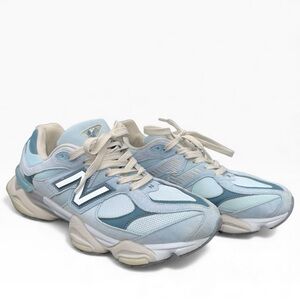 New Balance Women's Light Blue and Cream Sneakers